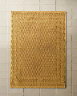 ZARA HOME КОВРИК ДЛЯ ВАННОЙ ИЗ ХЛОПКА С АНТИСКОЛЬЗЯЩЕЙ ПОВЕРХНОСТЬЮ, ГОРЧИЧНО-ЖЕЛТЫЙ