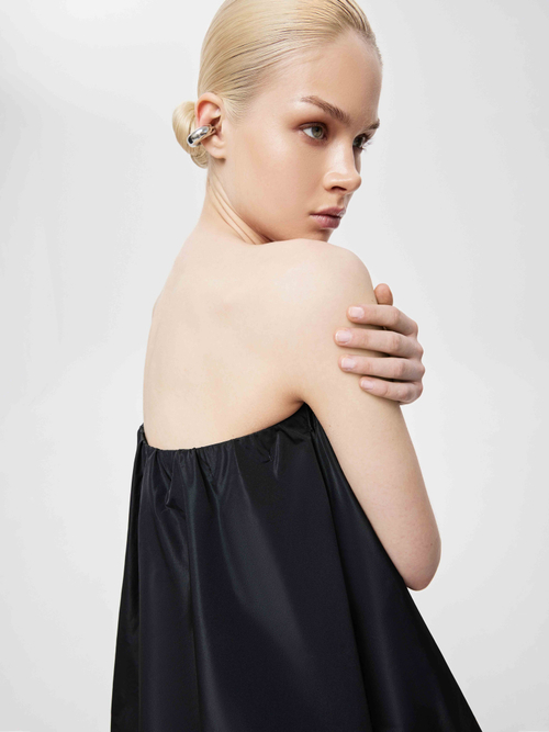 Платье баллон из греческой тафты