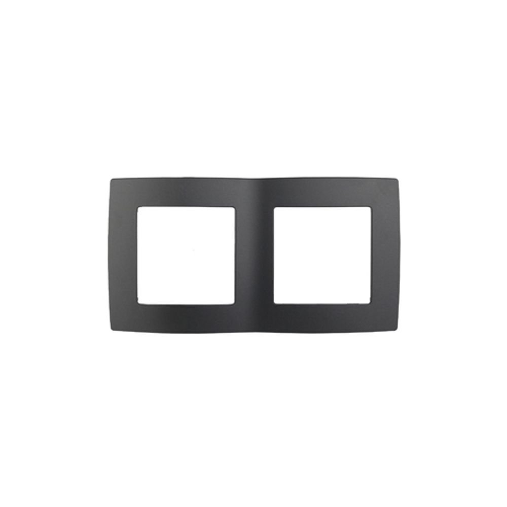 12-5002-05 ЭРА Рамка на 2 поста, Эра12, антрацит | Эра 12 Антрацит