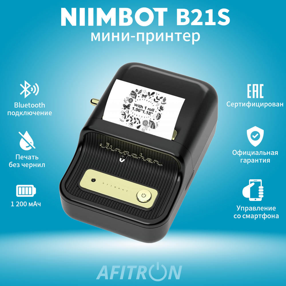 Принтер NIIMBOT B21S red