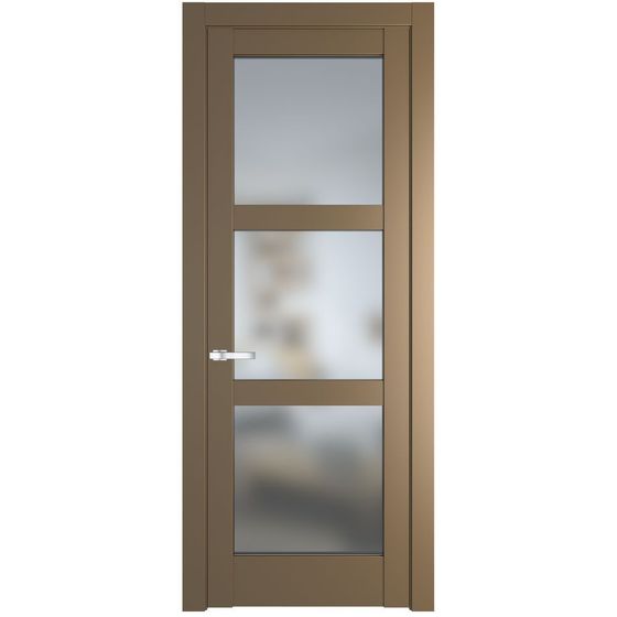 Межкомнатная дверь эмаль Profil Doors 4.6.2PD перламутр золото стекло матовое