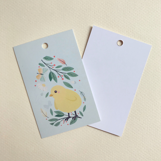 Бирка пасхальная "Цыпленок", 85 х 55 мм
