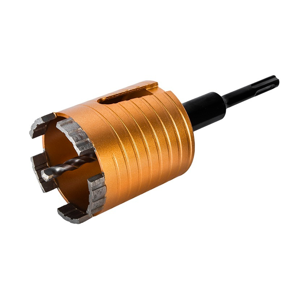 Коронка алмазная по бетону 68 мм безударная 5 турбосегментов 10 мм серия Эксперт ПРАКТИКА