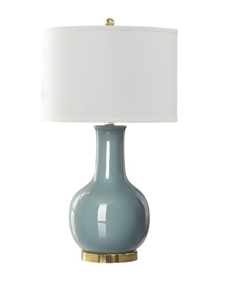 Бирюзовая настольная лампа “Майло”