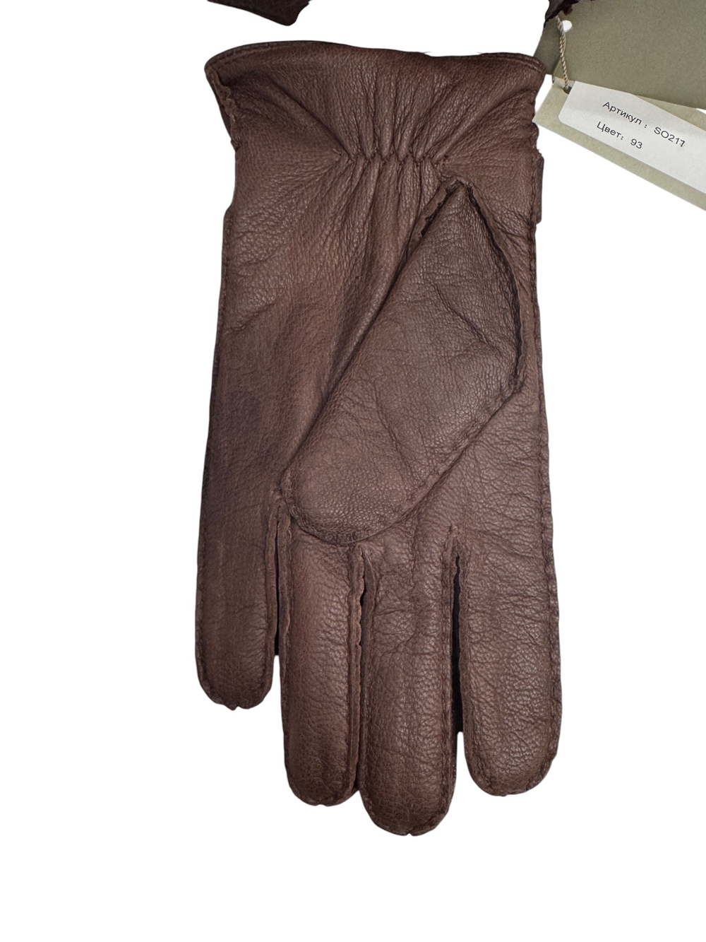 Перчатки. Мужские. Материал верха: Кожа оленя. Подклад: Трикотаж-шерсть. 5 шт в упаковке.
