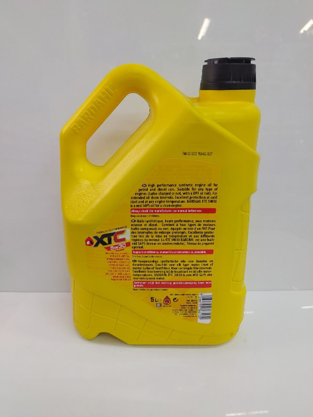 Масло моторное синтетическое BARDAHL 36313 "XTC 5W-30", 5л