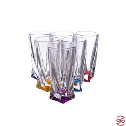 Набор стопок Crystalite Bohemia Quadro Ассорти 60 мл(6 шт)