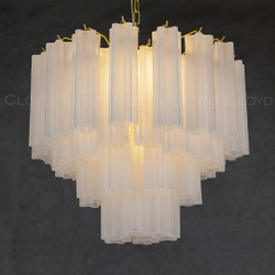 Люстра Cloyd ANNO-C C7 / Ø58 см - латунь светл. - белое матовое стекло (арт.11649)