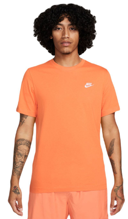 Мужская теннисная футболка Nike Sportswear Club T-Shirt - bright mandarin
