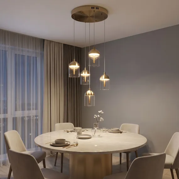 201056 LED / светильник подвесной / латунь