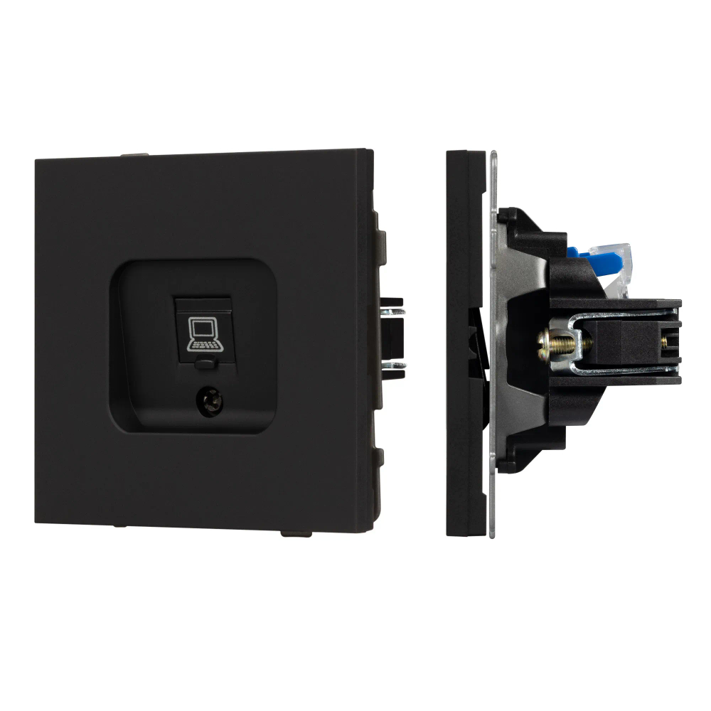 Механизм компьютерной розетки SCT-TENDO-MPC1-SFPL-BK (RJ-45, CAT6) (Arlight, -) 054591