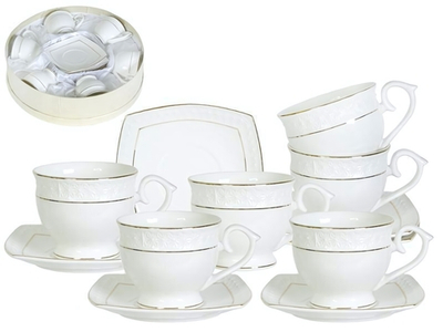 Чайный набор 12 предметов 280мл "Снежная королева", круглая