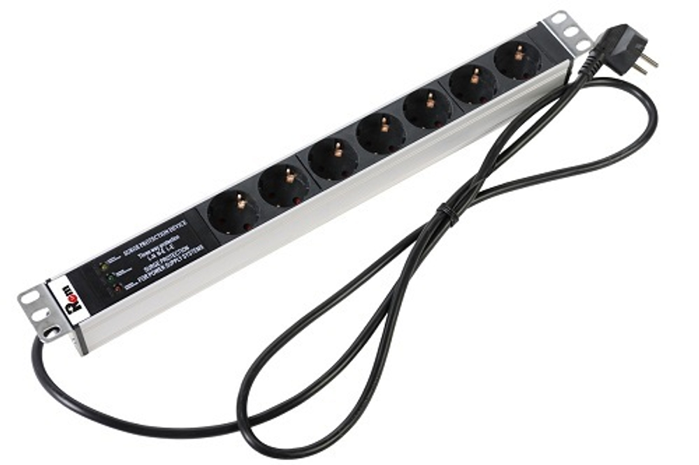 Блок розеток 19", 7 розеток ЦМО R-16-7S-FI-440-3