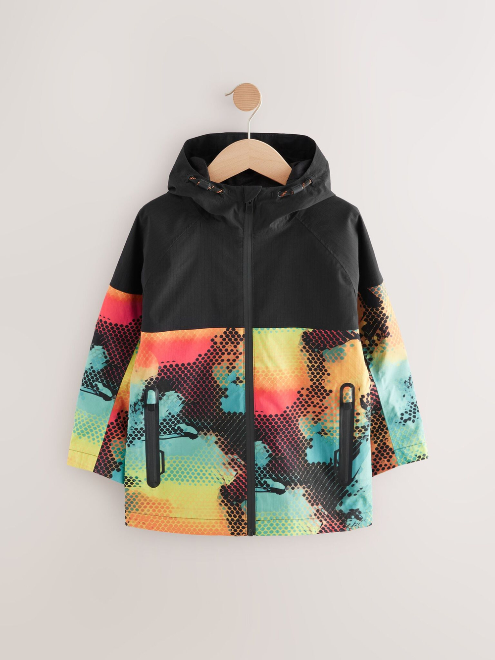 Куртка непромокаемая с сетчатой подкладкой для мальчика Next Q61-570, Черный