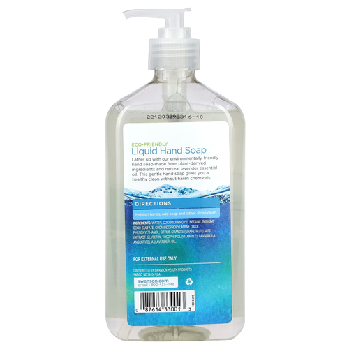 Swanson, Жидкое мыло для рук, с лавандой, 503 мл (17 жидк. унц.)