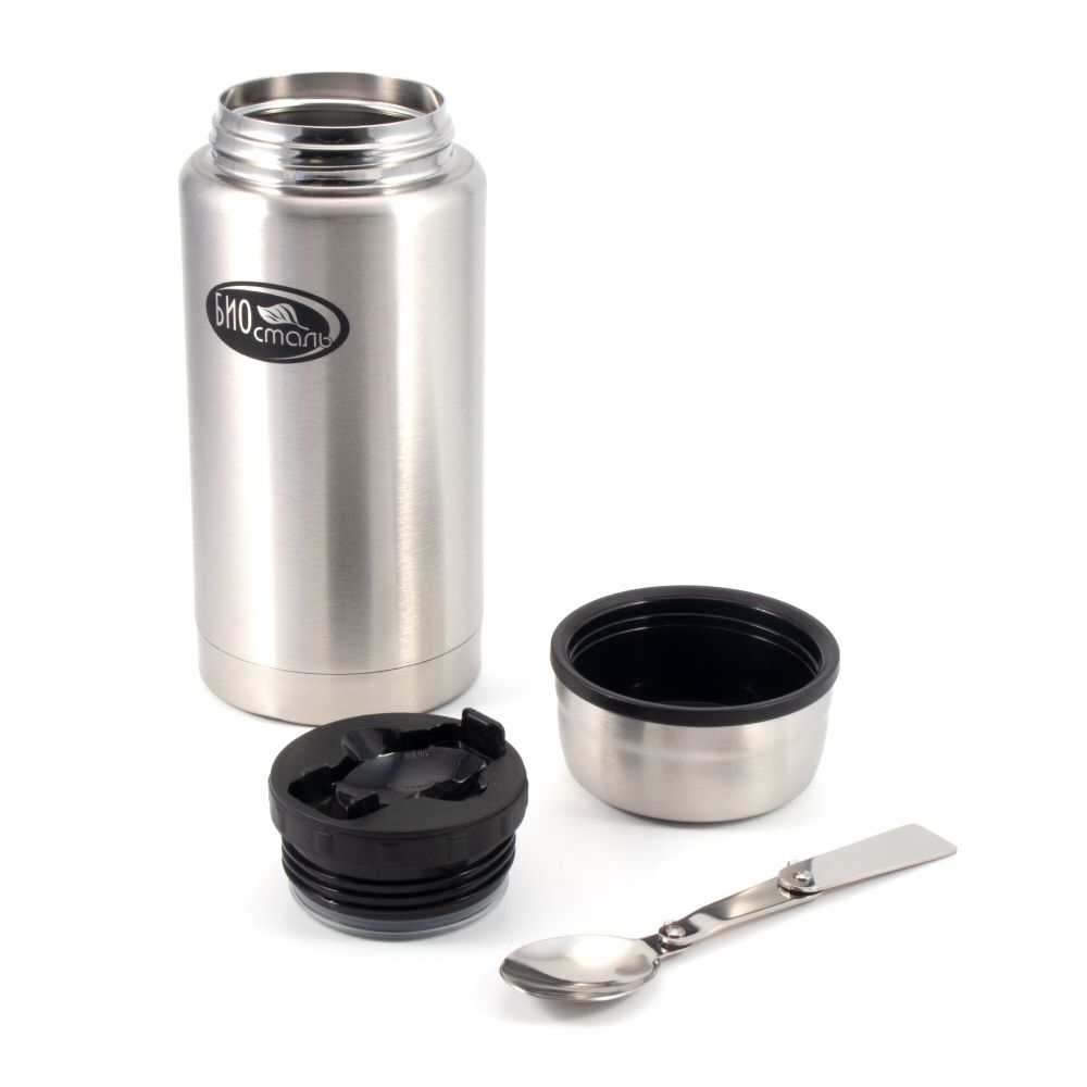 Термос для еды &quot;Биосталь&quot; с ложкой, 0,75 л/12/
