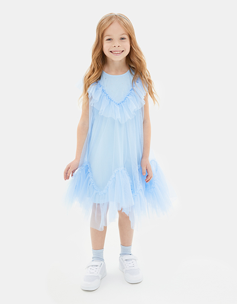 Платье небесно-голубое