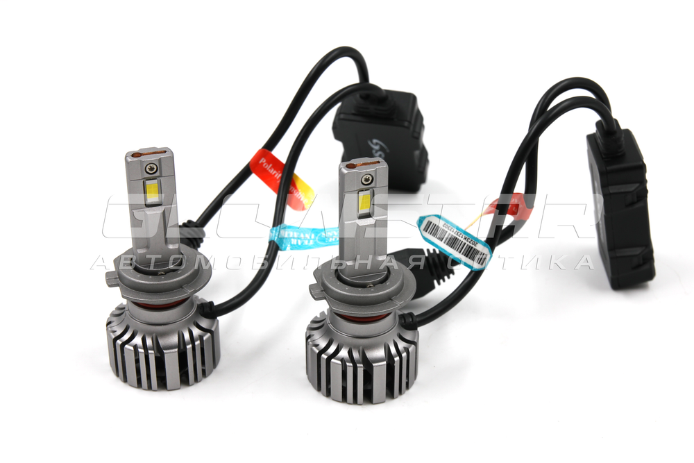 Светодиодные автолампы головного света F7/H7 с вентилятором, 12V, 55W, 5500K (комплект, 2шт)