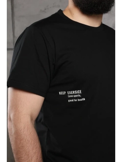 Эластичная футболка прямого кроя