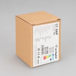 Светильник LT-GAP-S70x70-3W Warm3000 (BK, 30deg, 230V) (Arlight, IP65 Металл, 3 года) 031167