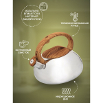 Чайник со свистком Webber BE-0593 (3л.) для плит