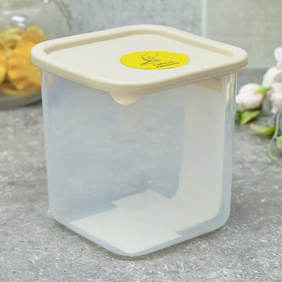 Банка для сыпучих продуктов 0,8л "Sugar&Spice Vanilla", латте