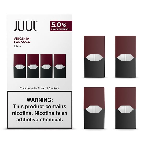 Купить Картридж Juul Labs - Virginia Tobacco 5% (4шт) analog