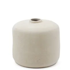 Ваза Serina из папье-маше белого цвета, 34 см