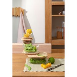 Контейнер для запекания и хранения Eco Store с крышкой из бамбука, 520 мл