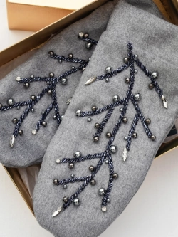 Варежки кашемир VETKI, серый