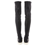 RICK OWENS Thigh-high Leather Sneaker Boots