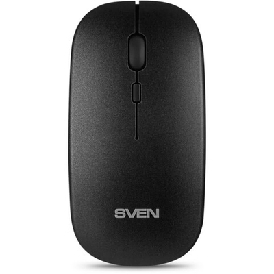 Мышь SVEN RX-565SW, тёмно-серая (беспроводная 2.4 GHz) Бесшумная