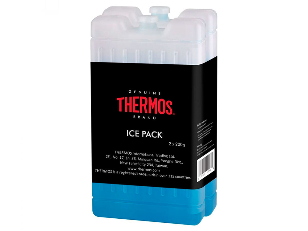 Аккумулятор холода (хладоэлемент) THERMOS Ice Pack, комплект 2*200ml, размеры (ДШВ) см: 8.0х2.2х15.0, масса 400г