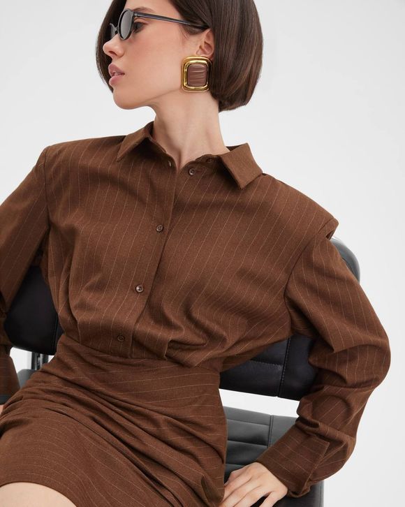 Платье мини "Офисная сирена"