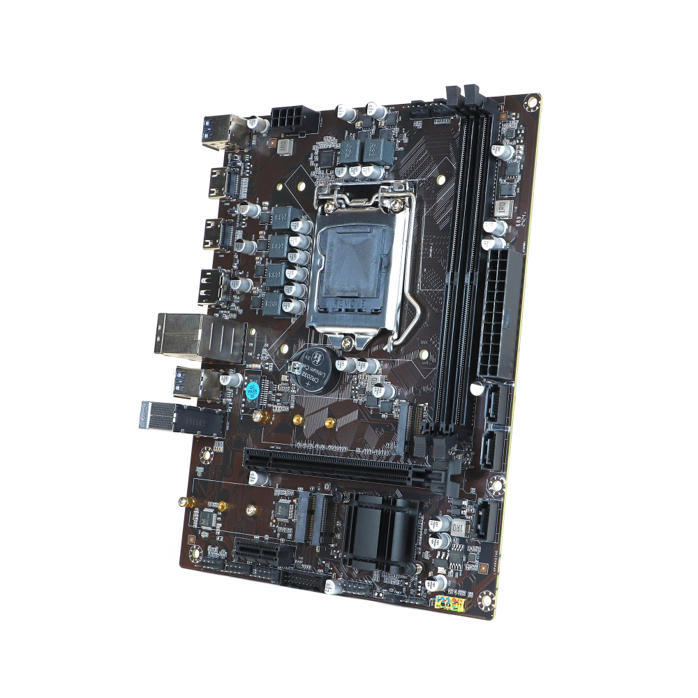 Материнская плата BaseTech H510M-K, Socket1200, mATX, Retail, 2xDDR4, PCIe3.0, 2xM.2, GLAN, M.2 WiFi, 6xUSB2, 6xUSB3, 2xHDMI, DP (BT-H510M-K)