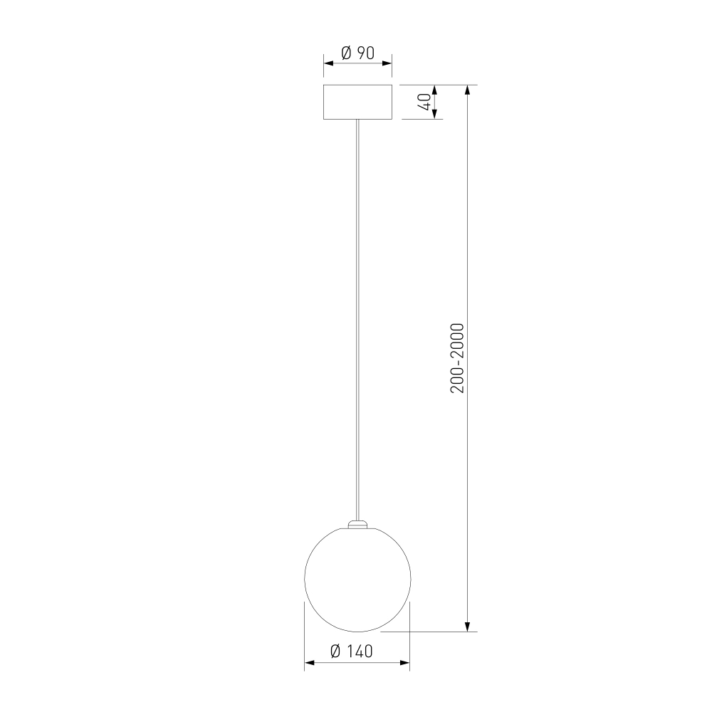 Подвесной светильник со стеклянным плафоном ручной работы 1_101