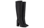 LOUIS VUITTON Donna Knee high Boots 10cm Women"s Black