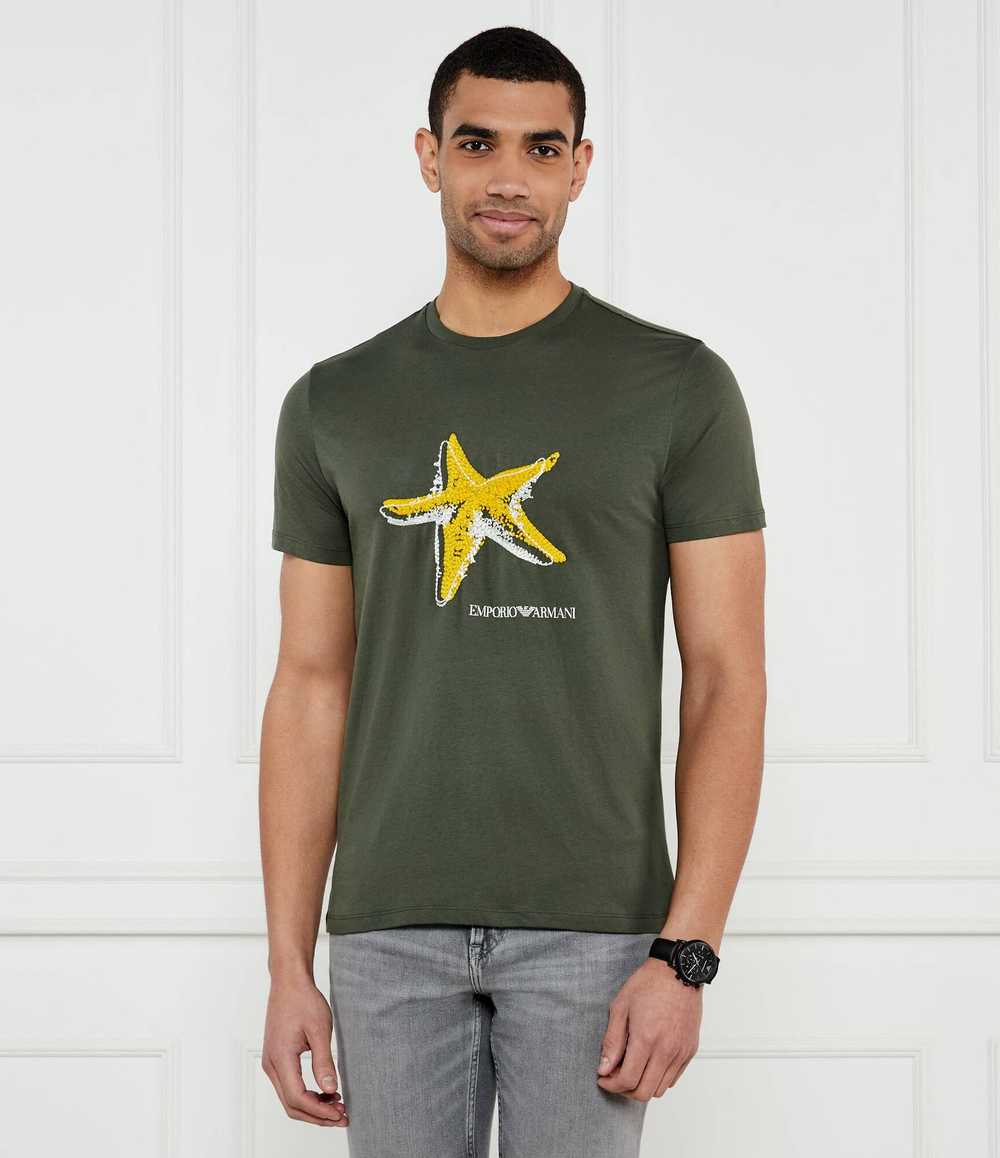 Футболка Emporio Armani - оливковый(EM000574 AF12347)