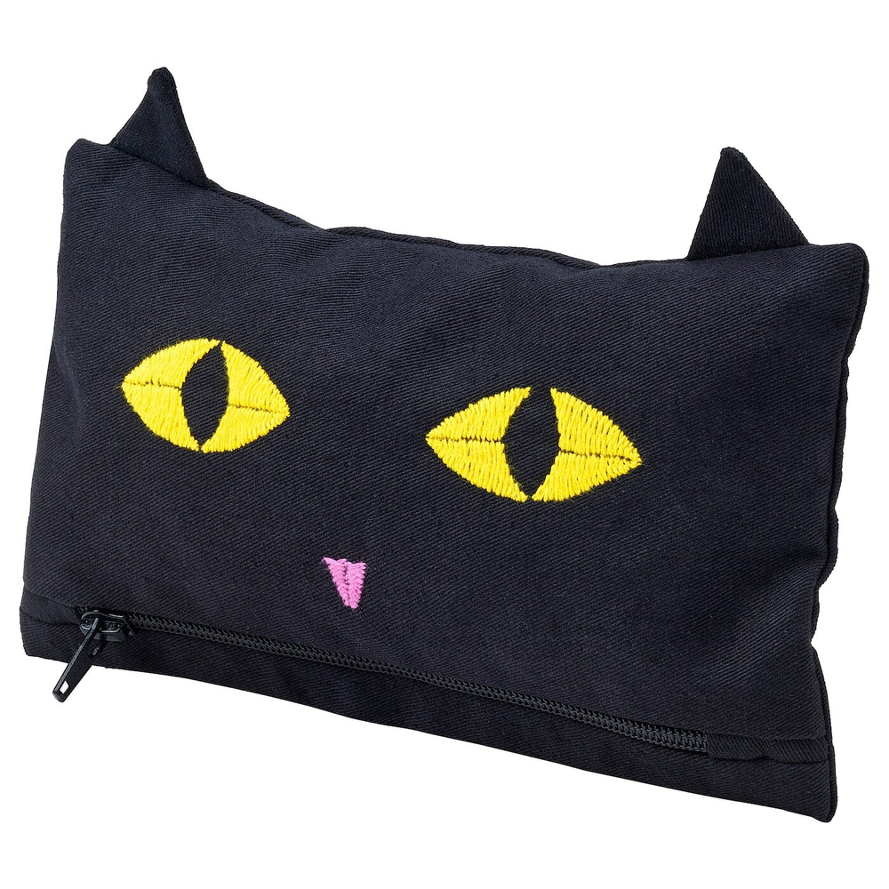 Сумка IKEA MAVINN (МАВИНН), Черный с рисунком, 13x23 см