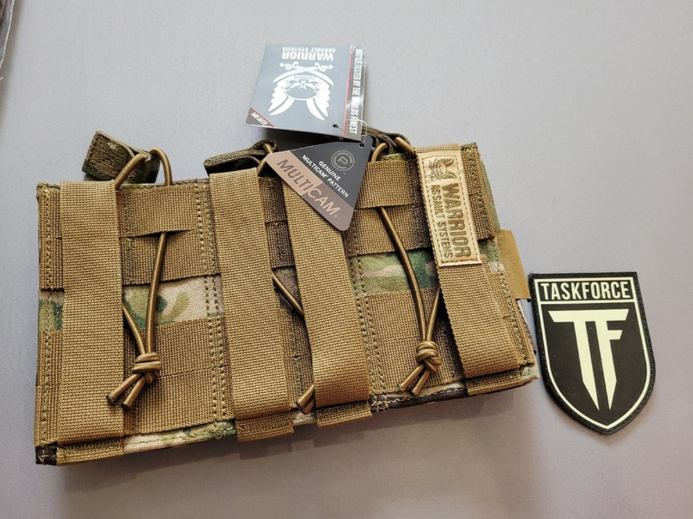 WARRIOR TRIPLE OPEN MAG POUCH MULTICAM