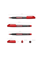 Маркер перманентный P-70, красный, 1мм