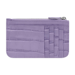 Balenciaga Cash Cow Leather Card Holder Large Women"s Lilac Purple