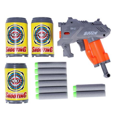 Пистолет с мягк.пулями, коробка YL-278