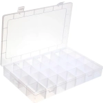 Органайзер для хранения мелочей, 28 ячеек «ИДЕЯДОМА», прозрачный, 34,5*21,8см (наклейка Селфи)