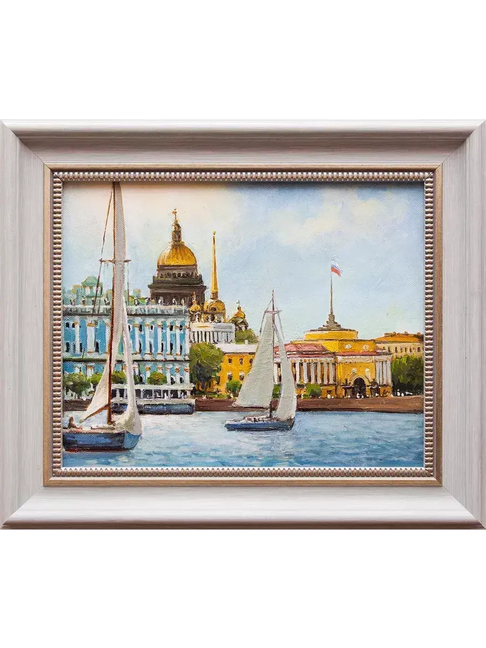 Картина маслом "Вид с Невы" Воробьев