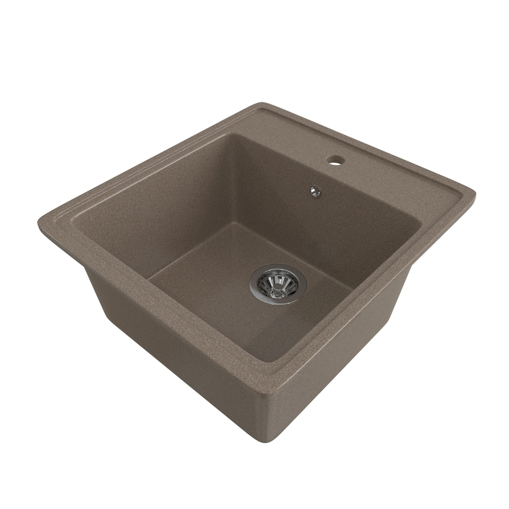 Мойка ML-GMS10 СТАНДАРТ прямоугольная, терракот (307), 460*505*190мм