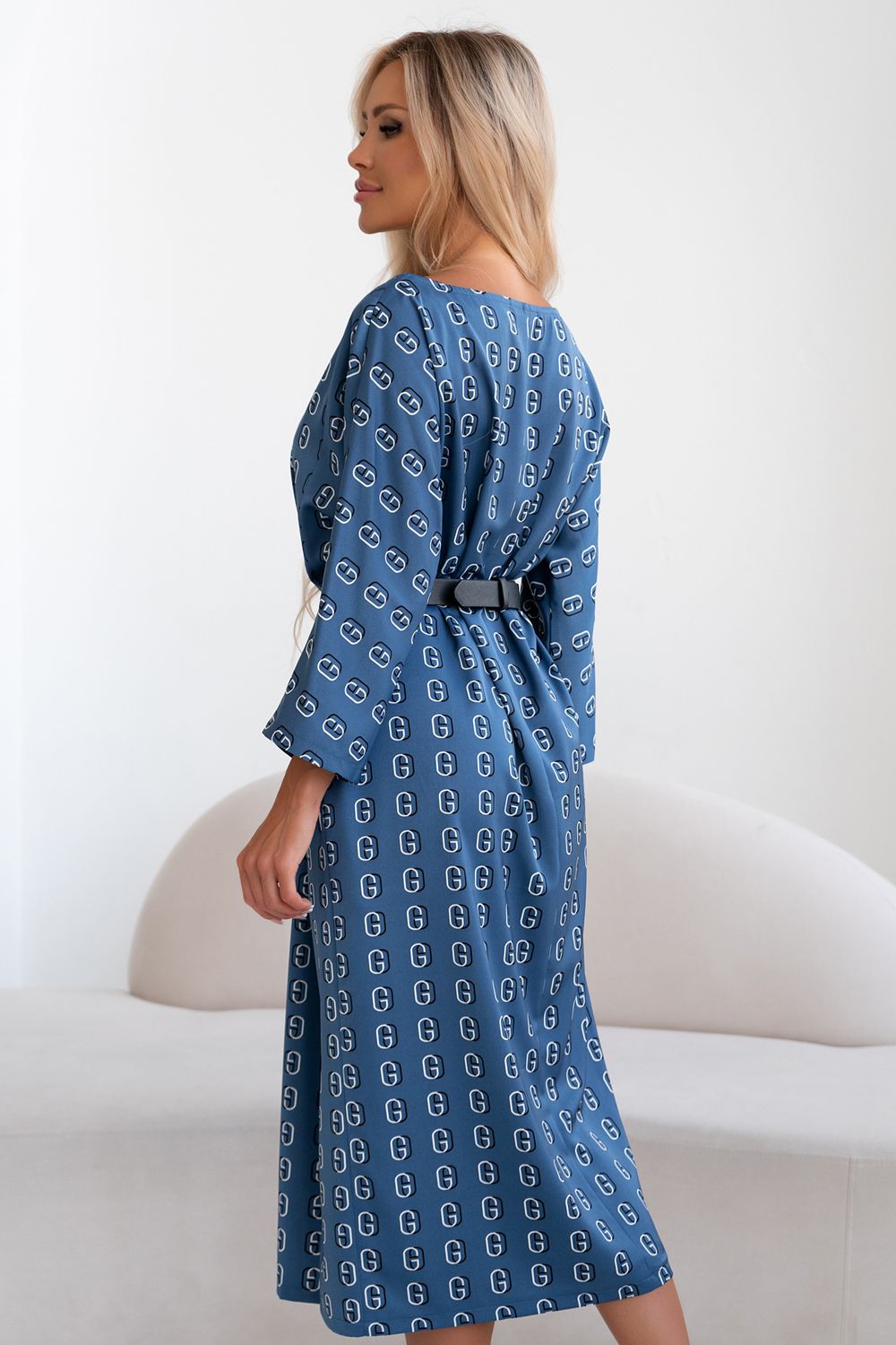 Платье Стелла (голубой)-50р-р Р11-1197 Nikol