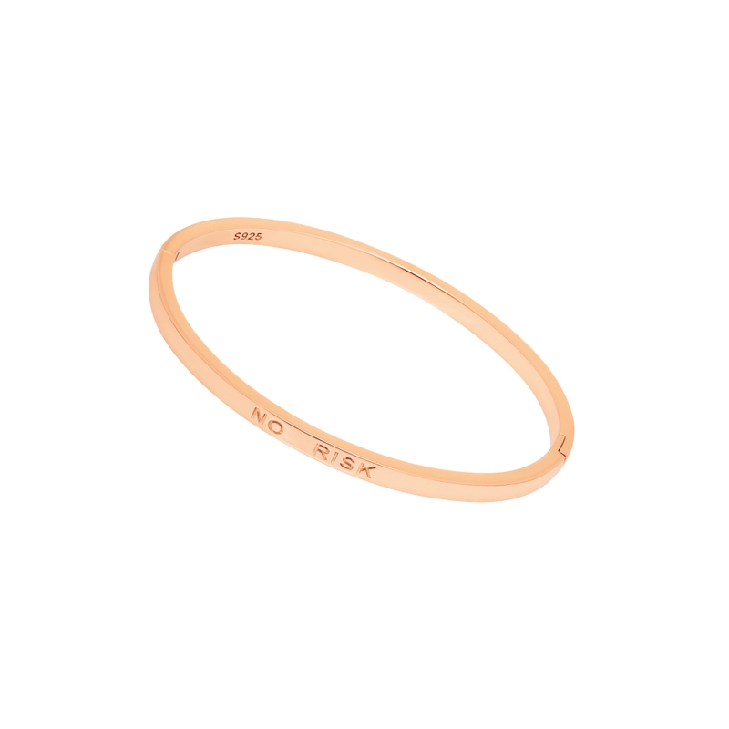Тонкий Браслет Нет риска – Нет магии – Серебро 925
