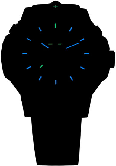 Швейцарские тактические часы Traser P99 Q Tactical Blue 110725