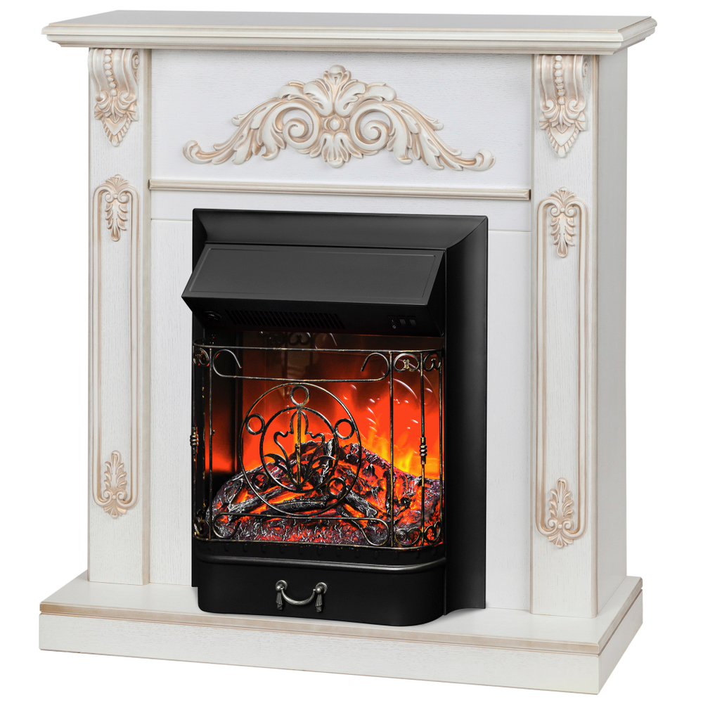 Каминокомплект Real Flame Anita WT с очагом Majestic Lux Black (без пульта)